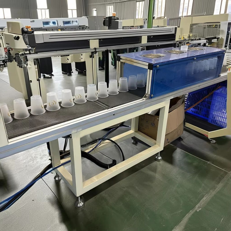 Printing Machine Control System 220V/50Hz Cup Printing Machine UV Ink Type PLC Control System Touch ...
