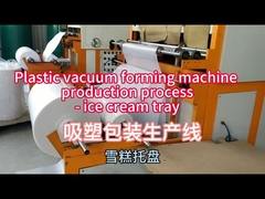 Lunch Box  Vacuum Forming Machine 100m3/h Flow Rate 0-300℃ Temperature 1220*710mm Max Forming Area