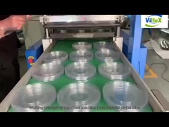 Energy-saving, environmentally friendly and easy-to-operate cup lid thermoforming machine
