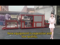 Fully automatic plastic tray thermoforming machine 