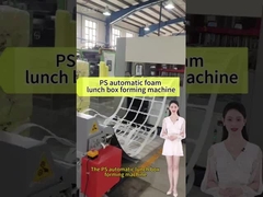 Fully Automatic PS Foam Disposable Lunch Box Making Machine 