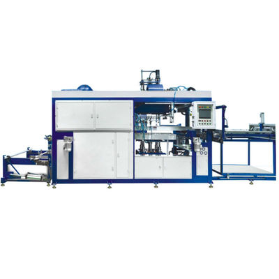 Lunch Box  Vacuum Forming Machine 100m3/h Flow Rate 0-300℃ Temperature 1220*710mm Max Forming Area