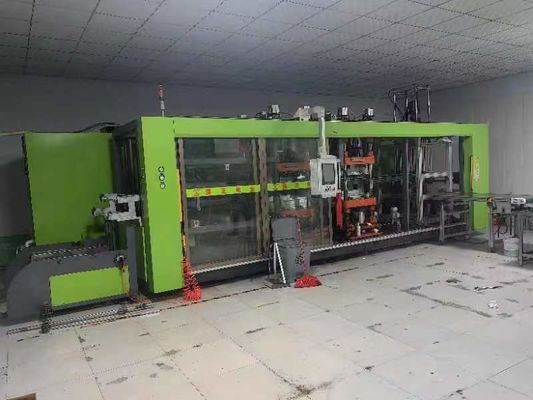 Full Automatic Plastic Three Stations Blister Thermoforming Machine For Egg Tray