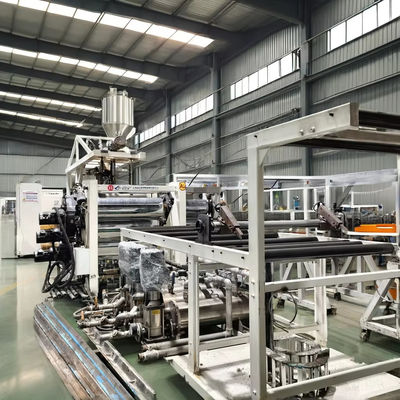 High Capacity Plastic Extruder With Customized Screw And Die Controlled By PLC System
