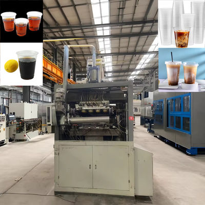 High Speed Disposable Thermoforming Cup Making Machine Cake Coffee PP PS Pet Water Jelly Ice Cream Plastic Cup Making Machine