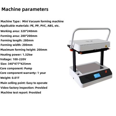 Automatic Dental Vacuum Forming Machines Small Plastic Acrylic Vacuum Forming Machine