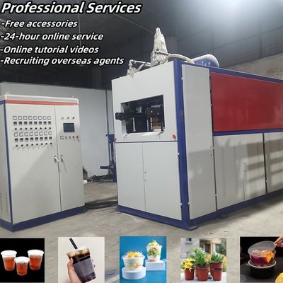 Used Disposable Plastic Cup Making Machine Ice Cream Cup Plastic Thermoforming Machine