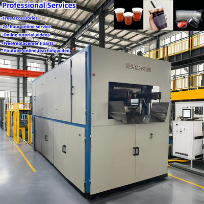 Highly Automated Plastic Thermoforming Machine for Making Plastic Water Cups Easy Operation and Forming Height 210mm