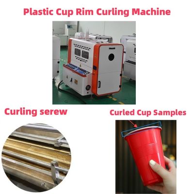 Fully automatic Plastic cup rim curling machine
