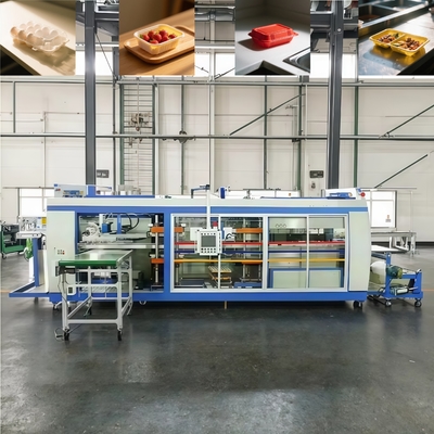 Fully Automatic Three-station Plastic Tray Thermoforming Machine


