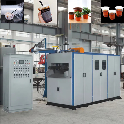 Automatic Plastic Cup Making Machine 420x730mm with PLC Control